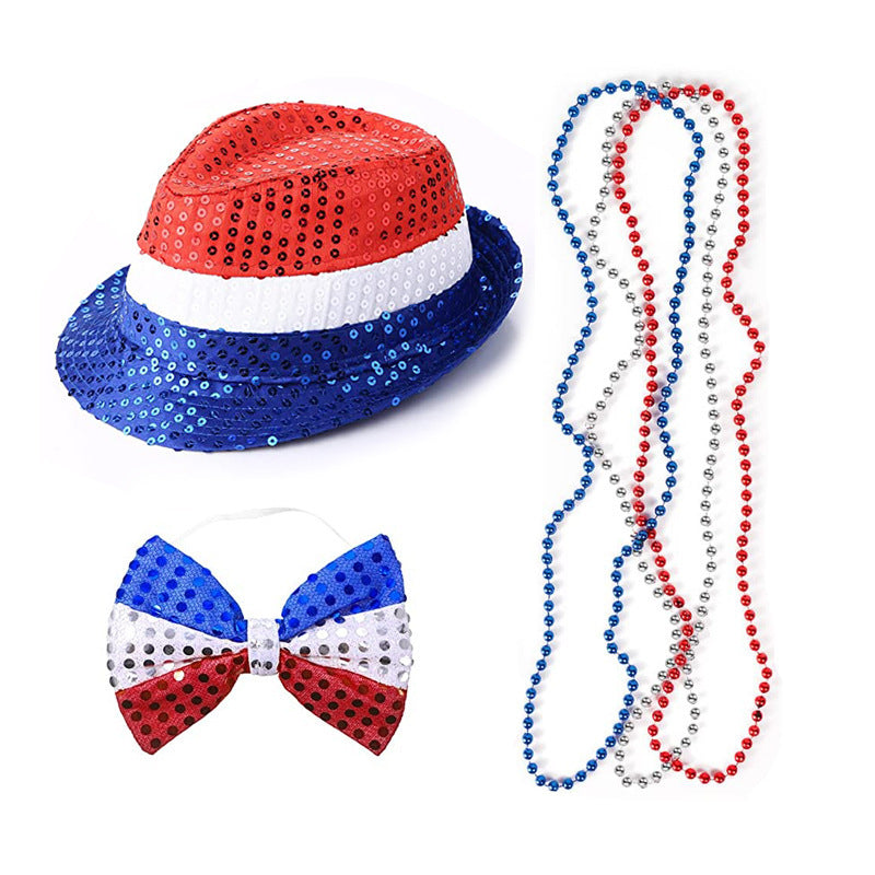 Unisex nan lightweight plastic bead necklaces multi-part party set Kalsten