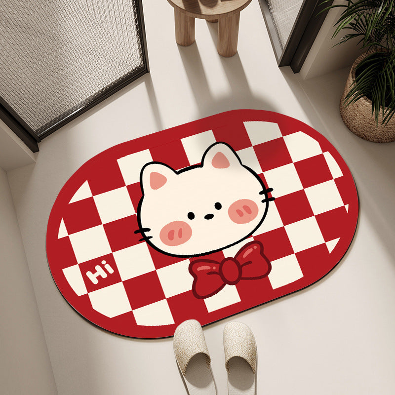 Cute Cartoon Dog Bath Mat Kalsten