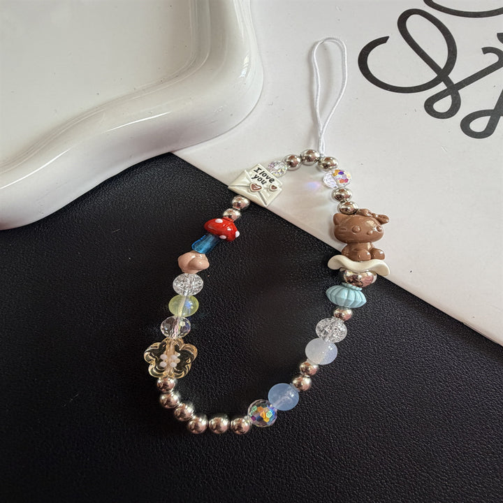 Decorative Charm Beaded Lanyard Kalsten