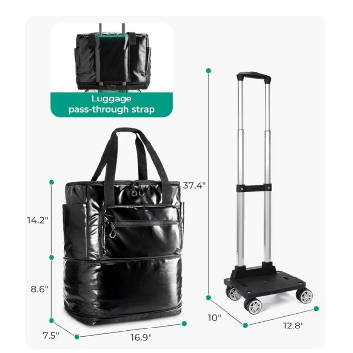 Rolling travel bag with multifunctional compartment system Kalsten