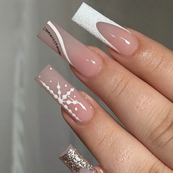 Elegant Artistic 3D Nail Extensions