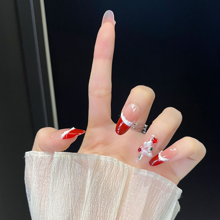 Holiday-Themed Press-On Nail Art Kalsten