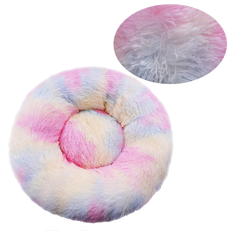 Donut-Shaped Cozy Dog Bed