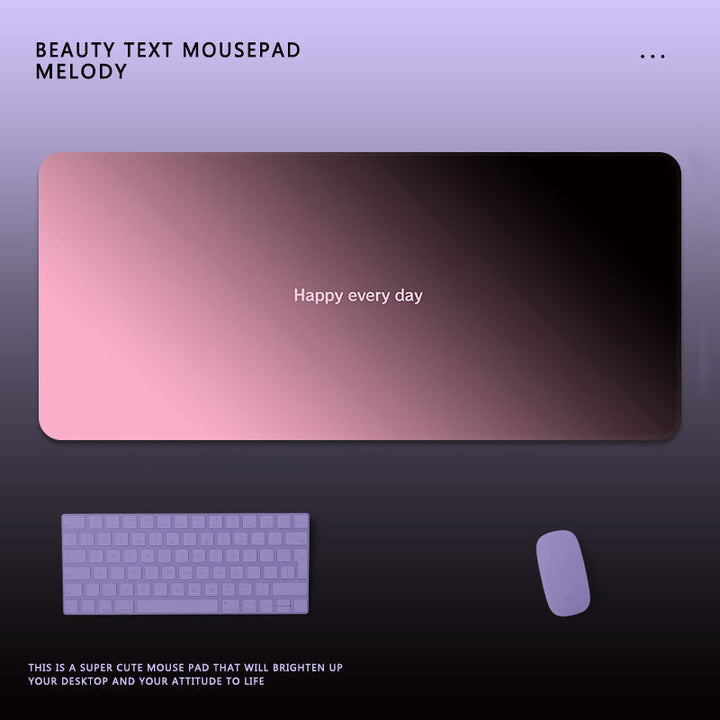 Motivational Text Gaming Mouse Pad