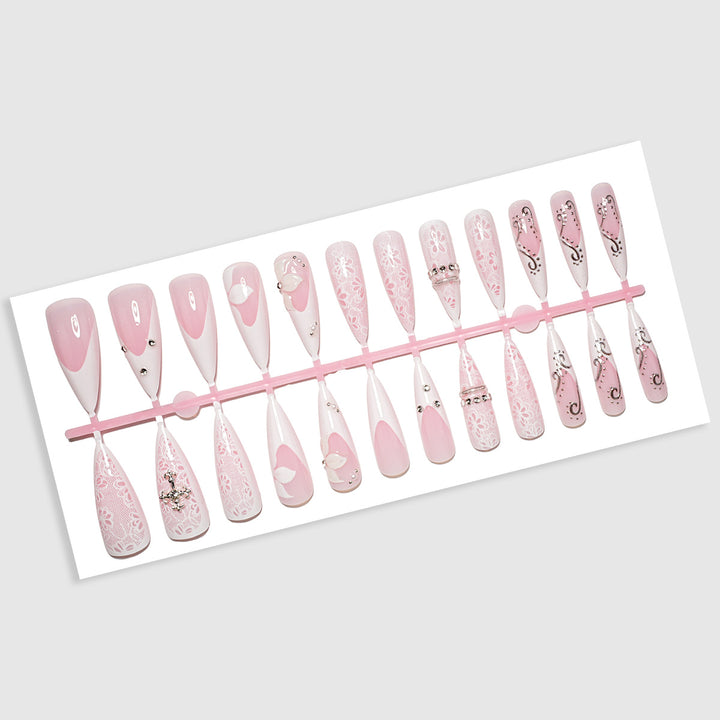 Elegant Press-On Nail Art Set