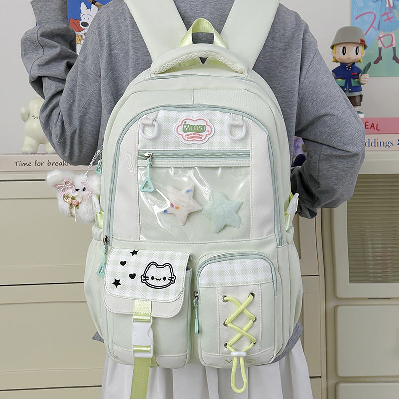 Playful Graphic School Backpack Kalsten