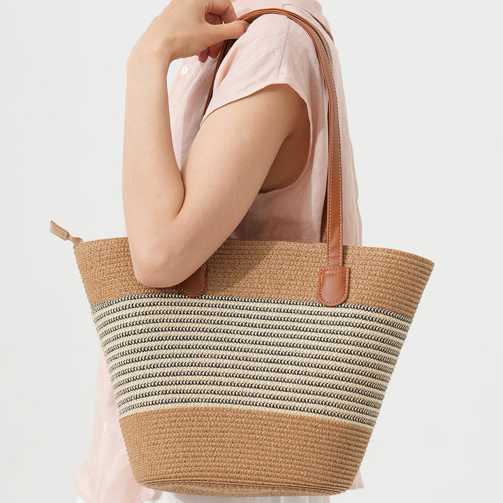 Structured raffia beach bag Kalsten