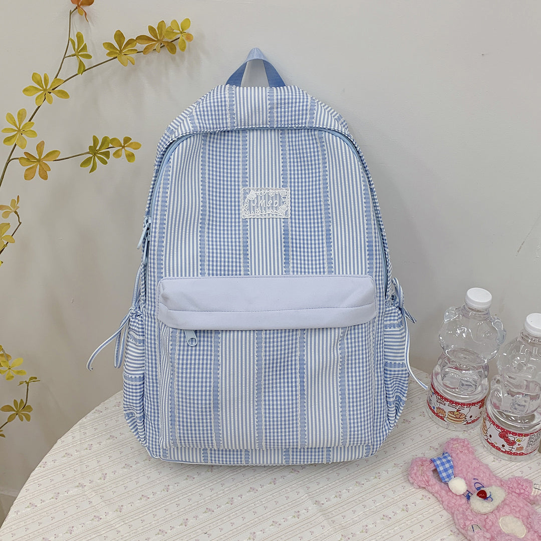 Cute Checked Design Backpack Kalsten