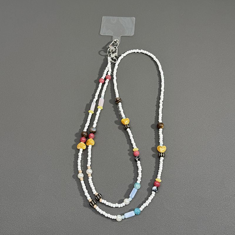 Beaded Eyewear Chain with Butterfly Accents Kalsten