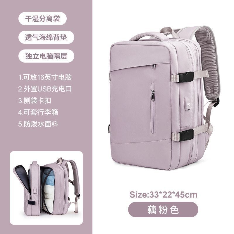 Multifunctional Laptop Backpack with USB Charging Port and Water-Repellent Material Kalsten