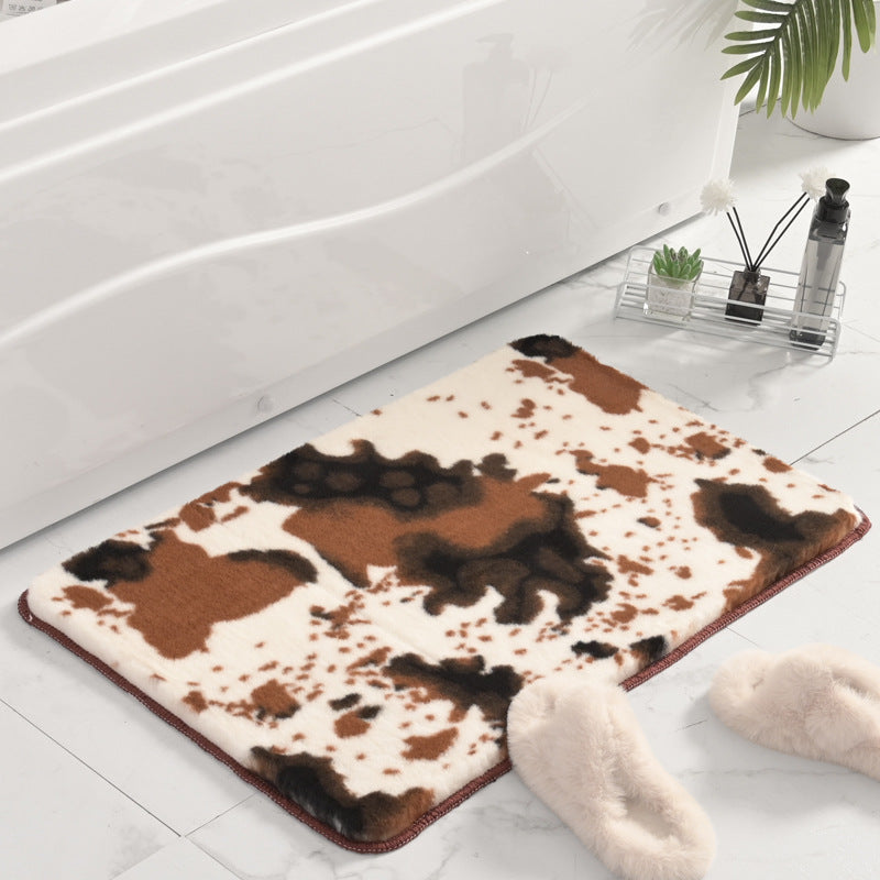 Plush Marble Design Bath Mat Kalsten