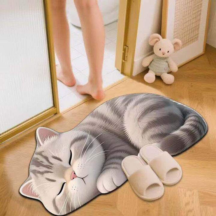 Cat Shaped  Bath Mat