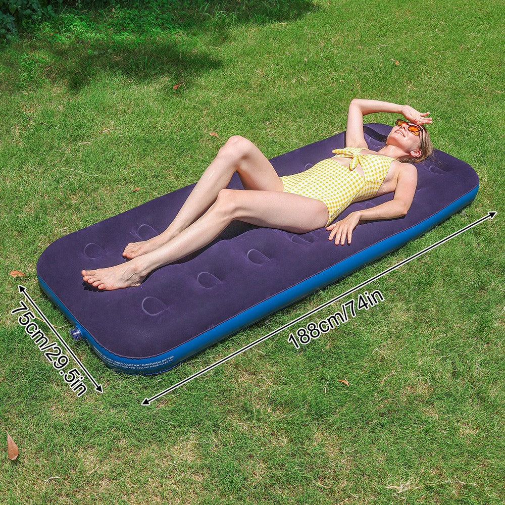 Ladies Inflatable Luxury Air Mattress with Soft Velours Surface Kalsten