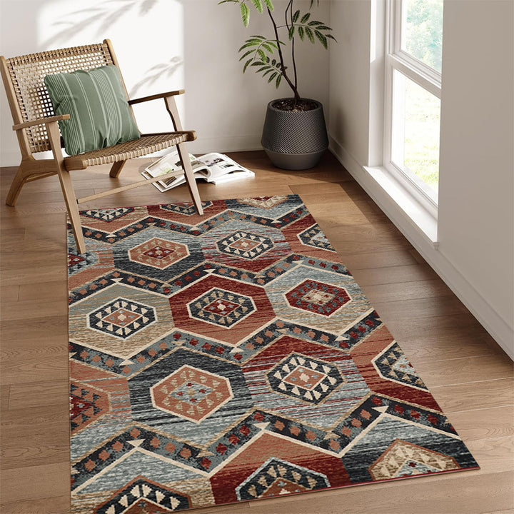 Decorative Tribal Pattern Area Rug