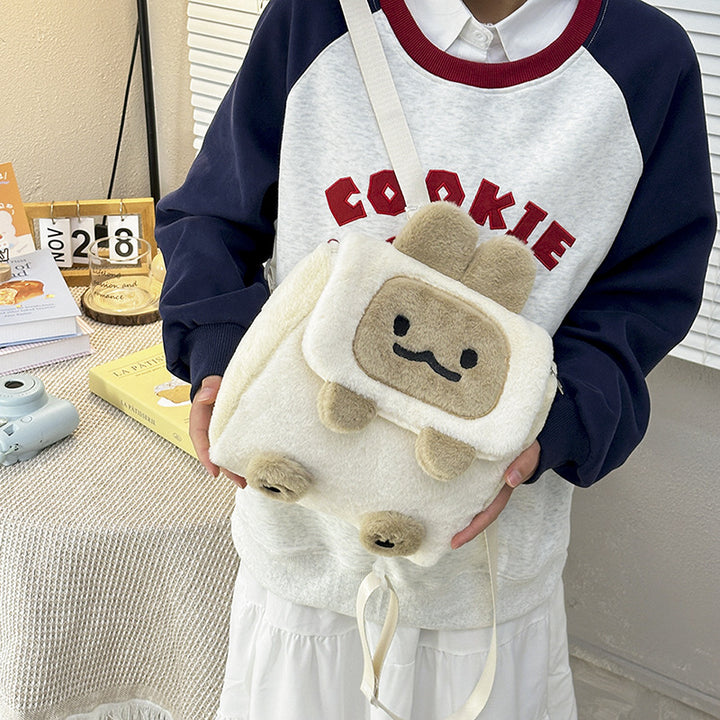 Plush Rabbit-Themed Mini Backpack