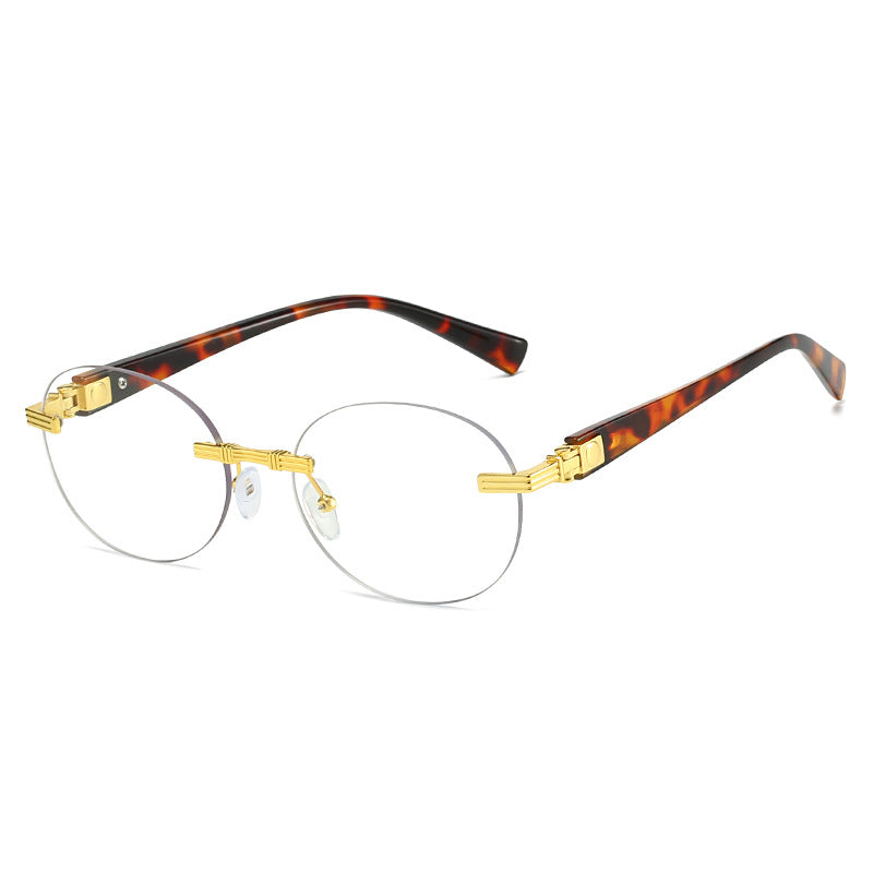 Women's fashionable sunglasses with transparent frame and flexible nose pad Kalsten