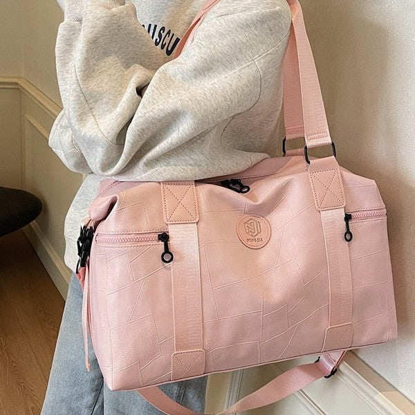Premium Leather Sports Duffel Bag