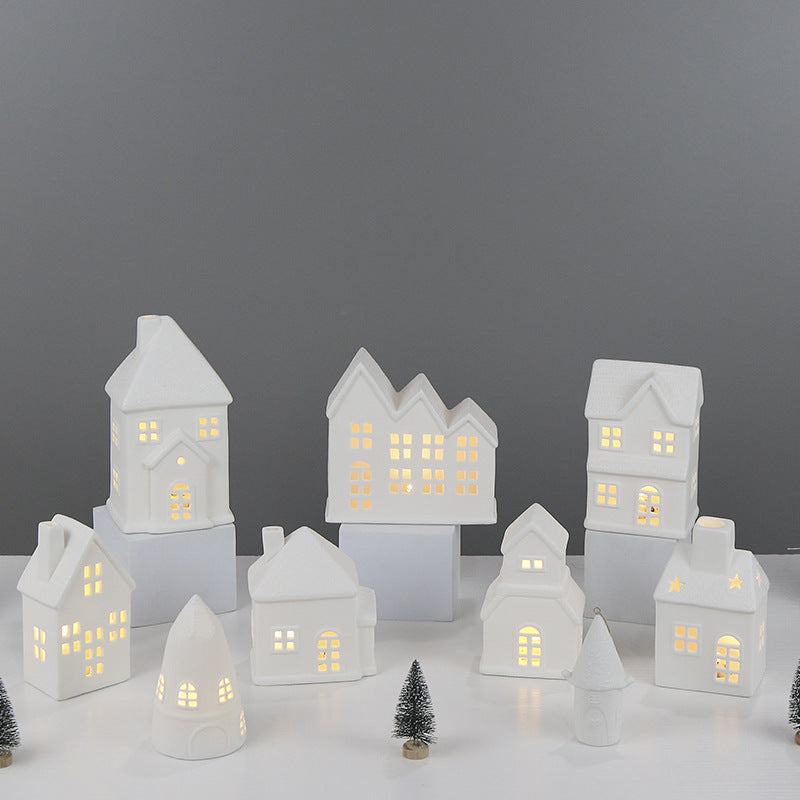 Decorative House-Shaped Ceramic Night Light Kalsten