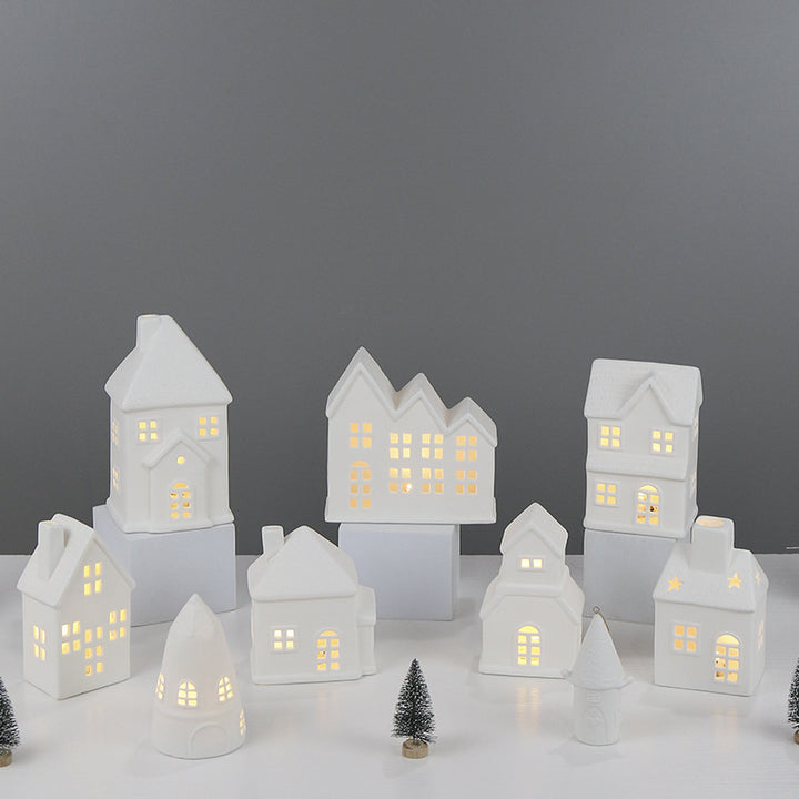Decorative House-Shaped Ceramic Night Light Kalsten