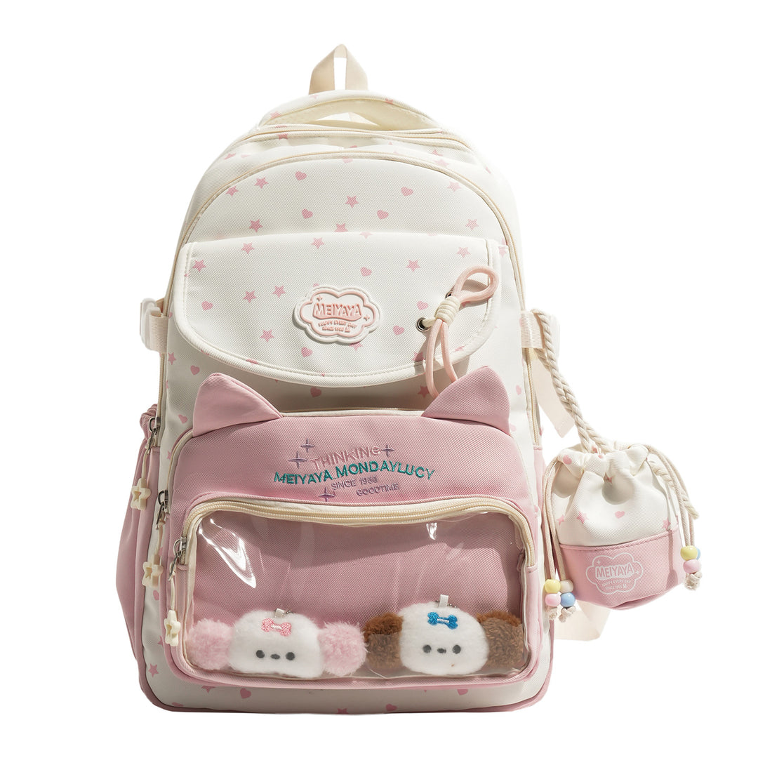 Stylish Water-Resistant Star-Patterned Backpack Kalsten