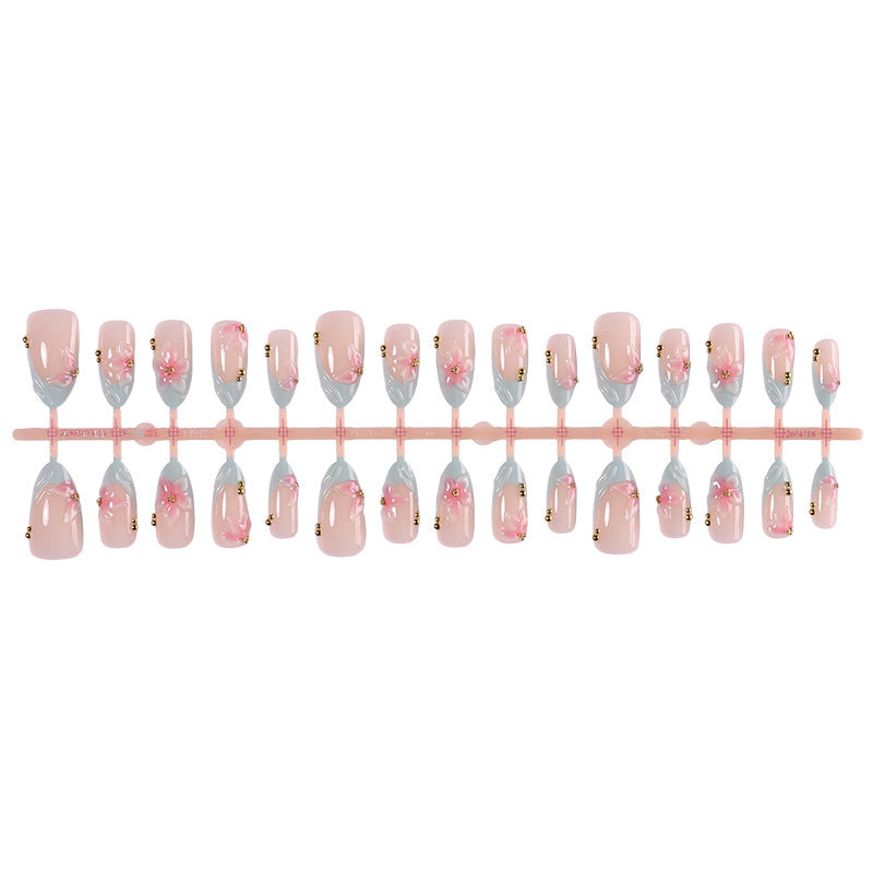 Premium Floral Press-On Nail Set Kalsten