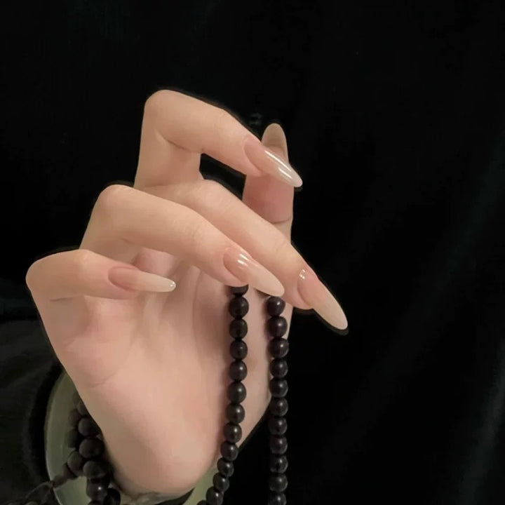 Decorative Stiletto Press-On Nails with Elegant Detailing Kalsten