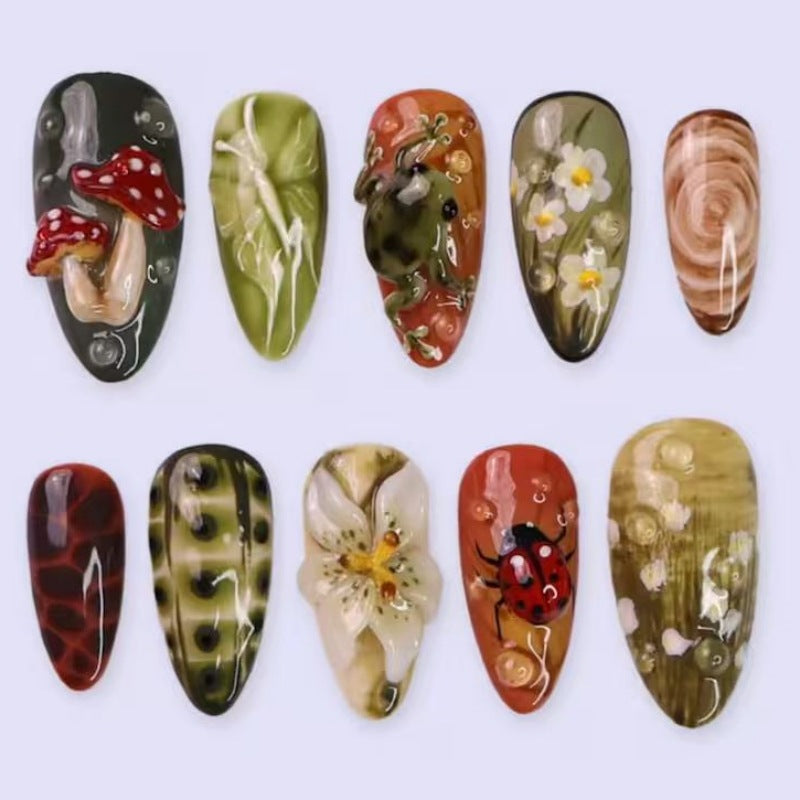Artistic Themed Press-On Nail Set Kalsten 1787294329