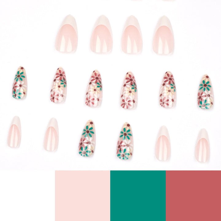 Artful nails with floral design Kalsten