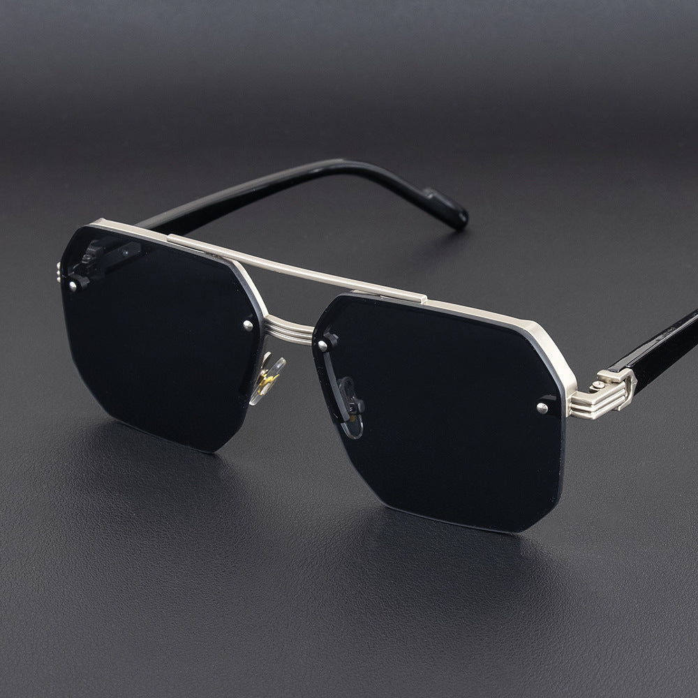 Geometric Metal Frame Sunglasses Kalsten