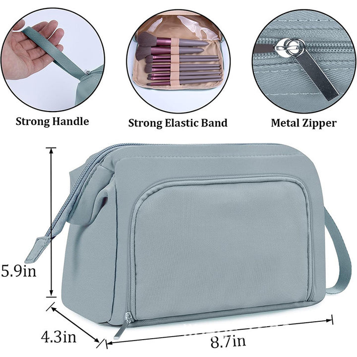 Cosmetic Organizer Bag with Adjustable Interior Compartment Kalsten