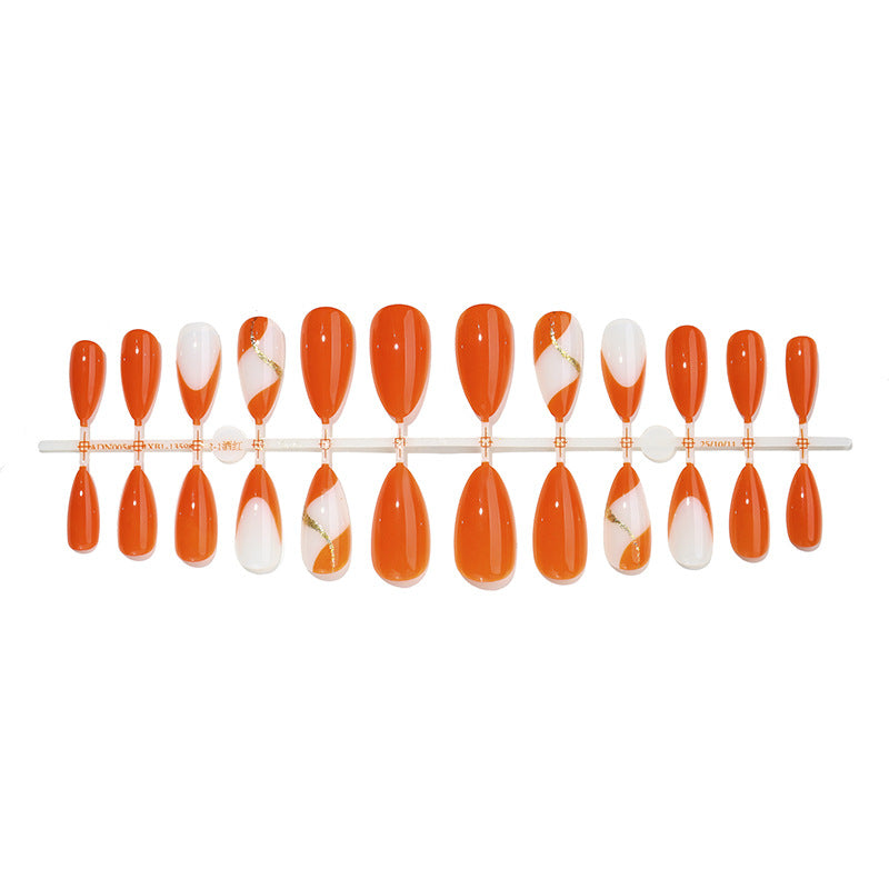 Premium Stylish Press-On Nail Set with Elegant Design Elements Kalsten