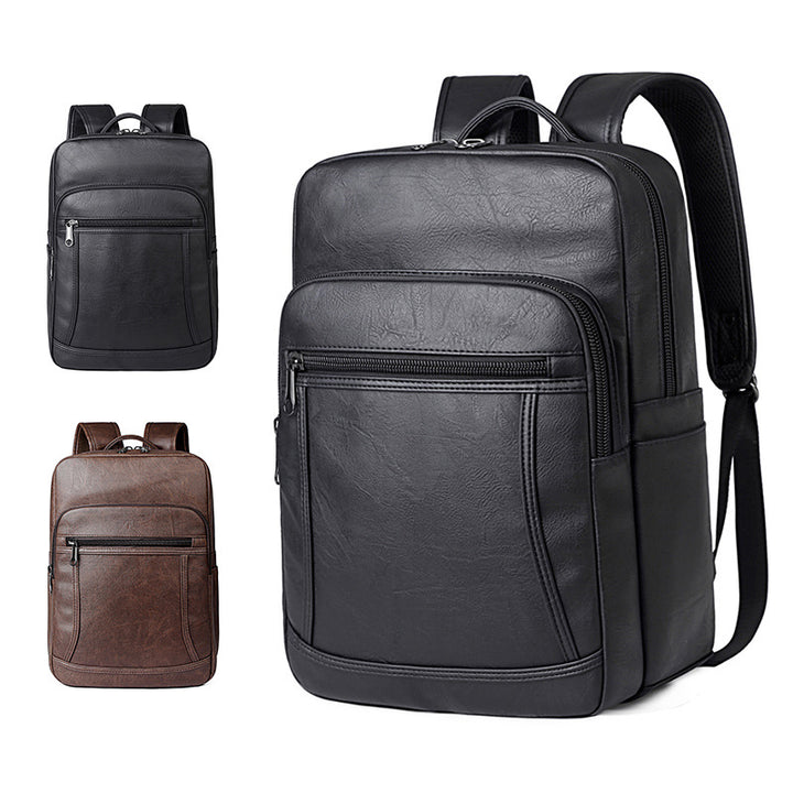 Elegant Backpack Made of Faux Leather with Multiple Compartments Kalsten