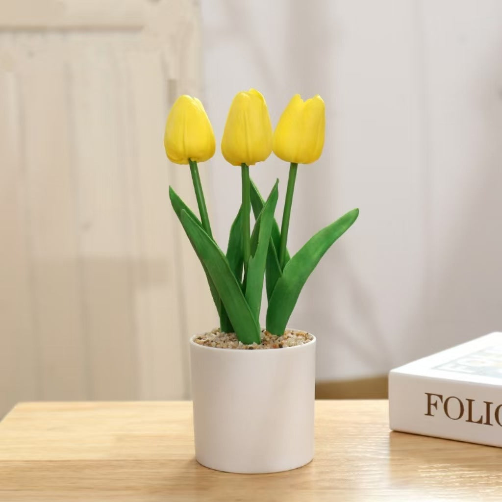 Realistic Tulip Flower Arrangement
