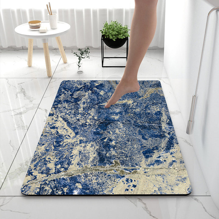 Soft Touch Marble Bath Mat Kalsten