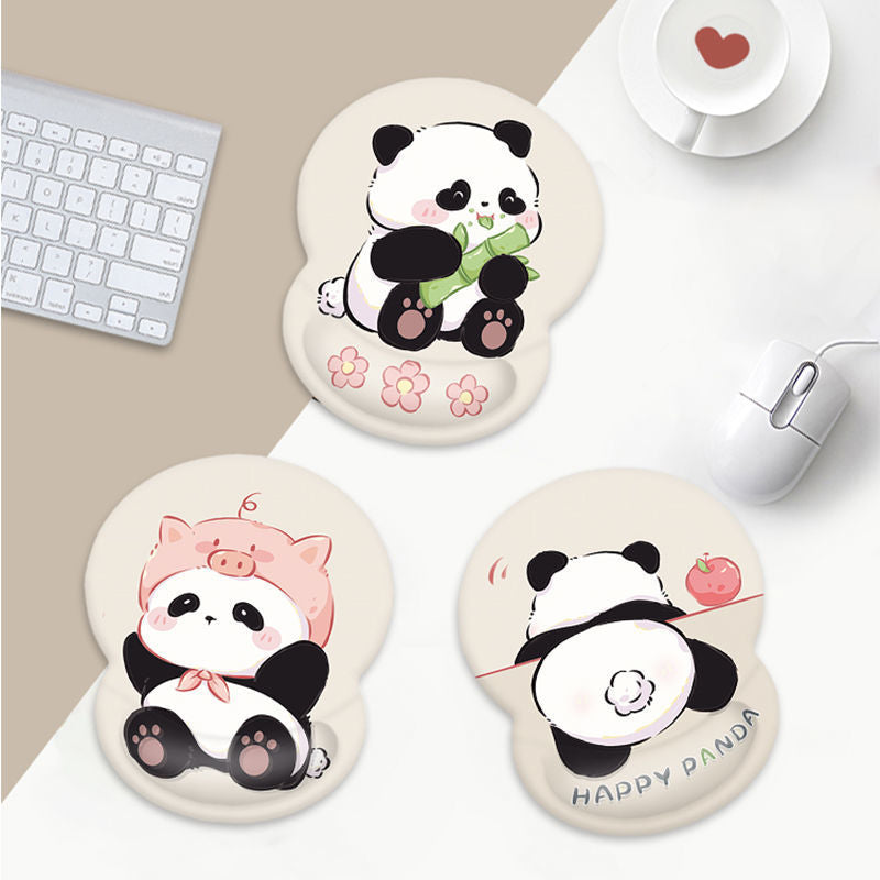 Cute Panda-Themed Mouse Wrist Pad