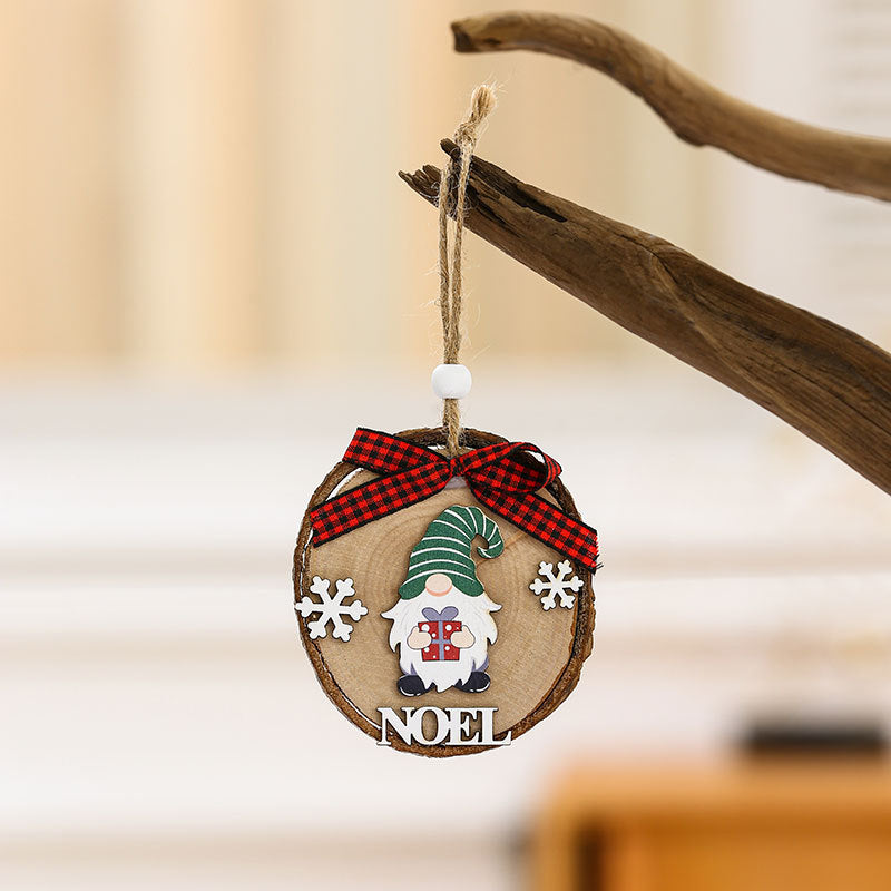 Wooden Holiday Gnome Ornament Kalsten
