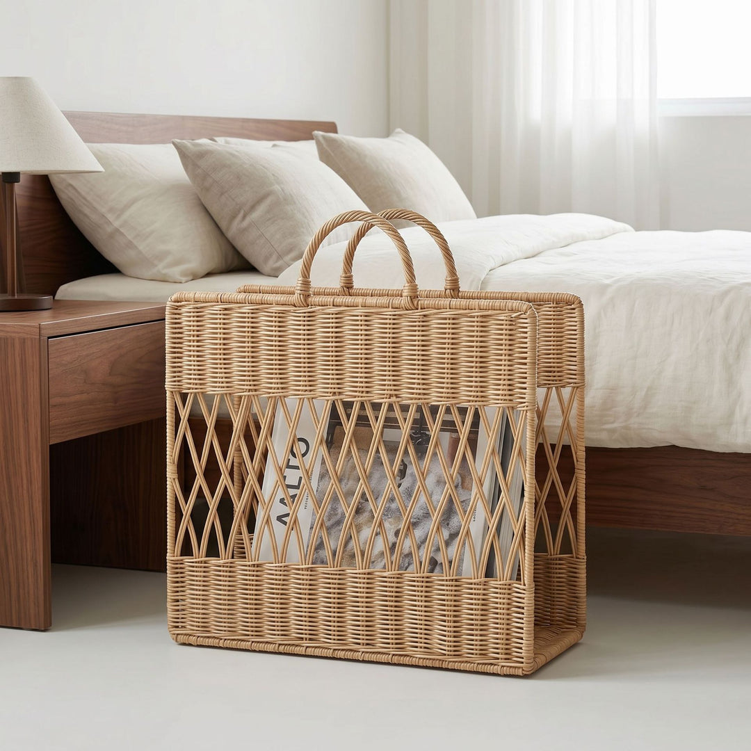 Artful Macrame Magazine Holder Kalsten