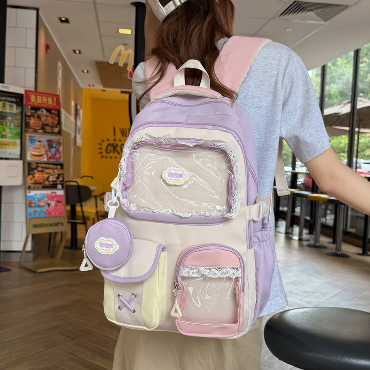 Cute Decorative Multi-Pocket Backpack Kalsten
