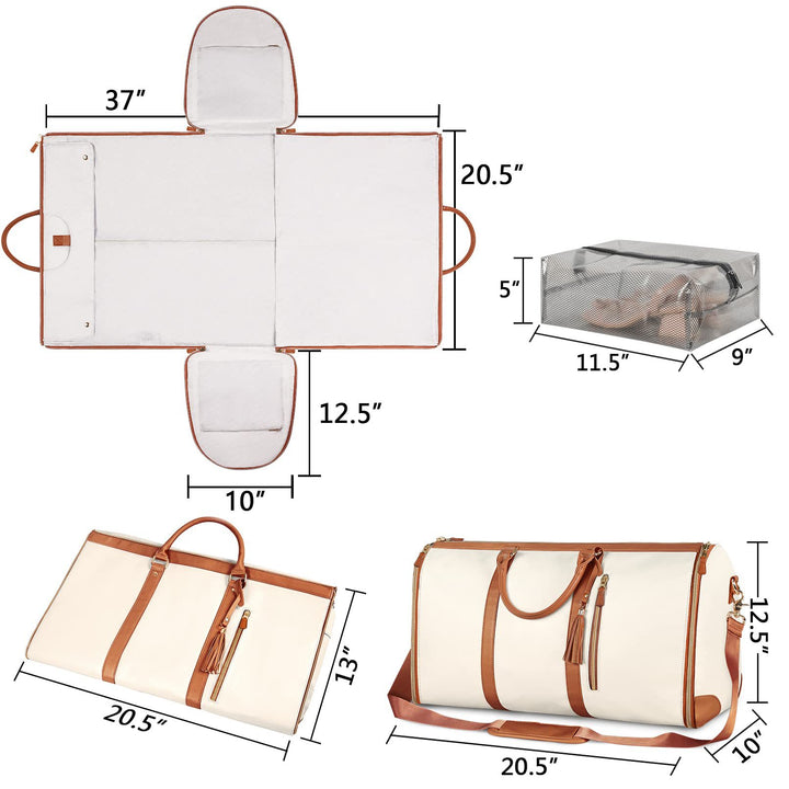 Stylish travel bag with integrated suit compartment Kalsten