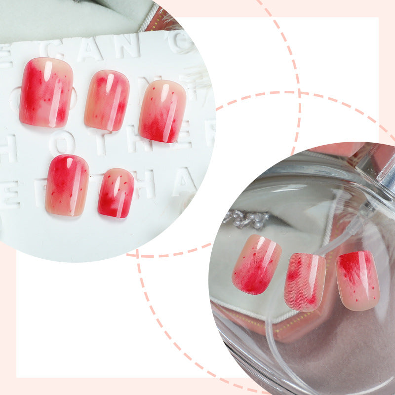 Stylish Marble Finish Press-On Nail Set Kalsten