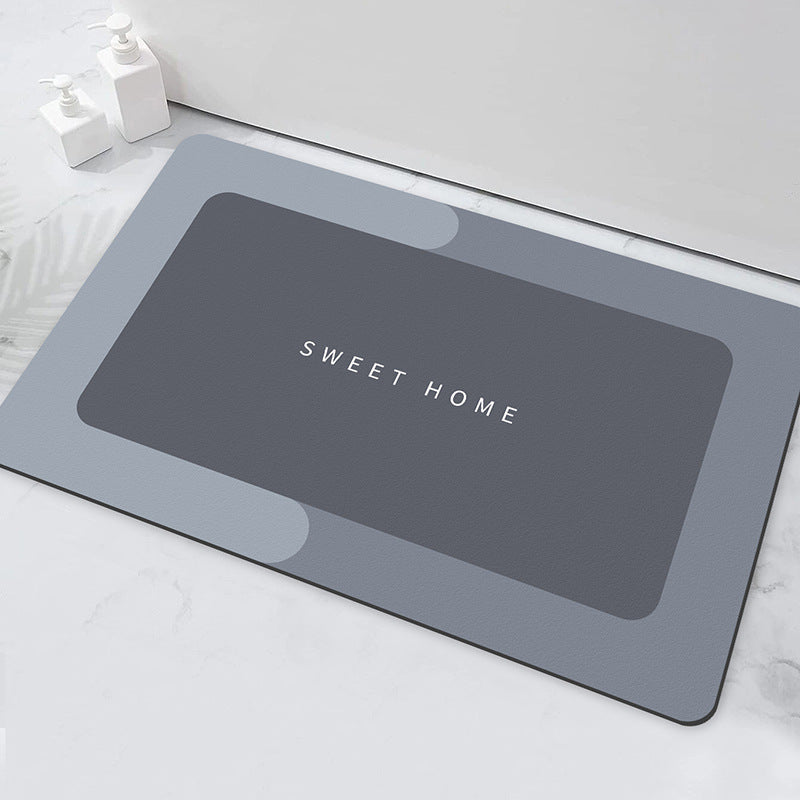Relaxation-Themed Bathroom Mat for Home