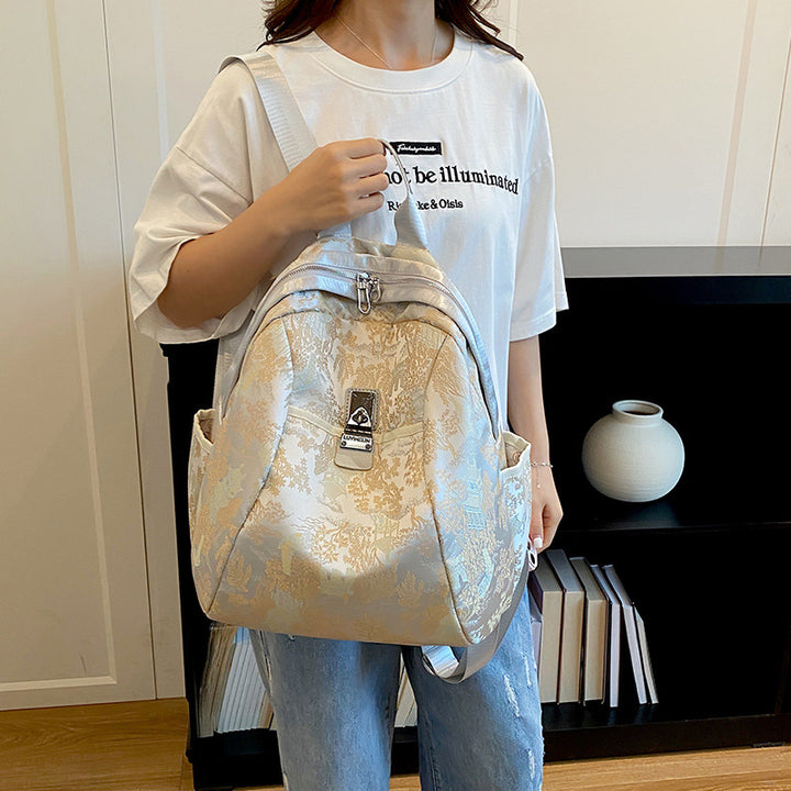 Elegant Floral Patterned Backpack Kalsten