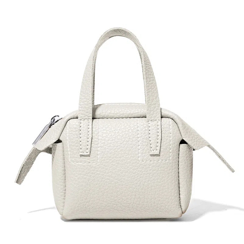 Compact Textured Handheld Satchel Kalsten