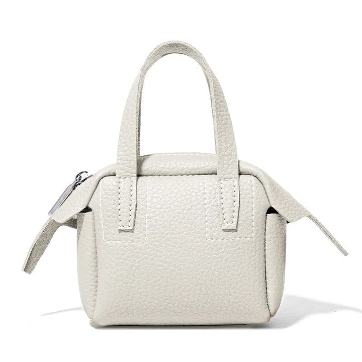 Compact Textured Handheld Satchel Kalsten