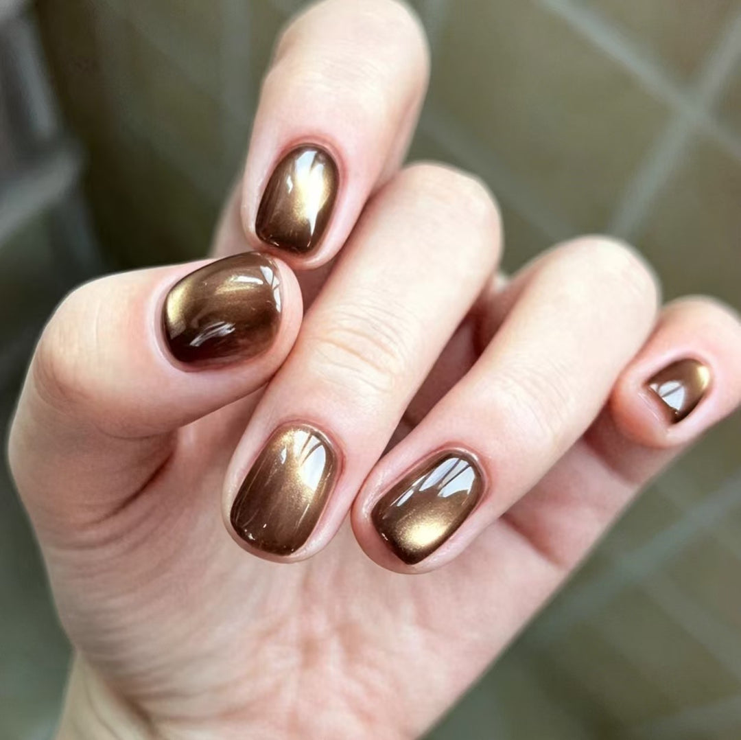 Glossy Gel Nail Extensions