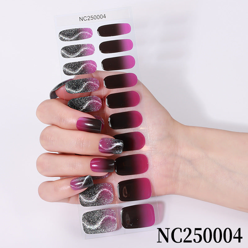 Glitter-Finish Nail Wraps