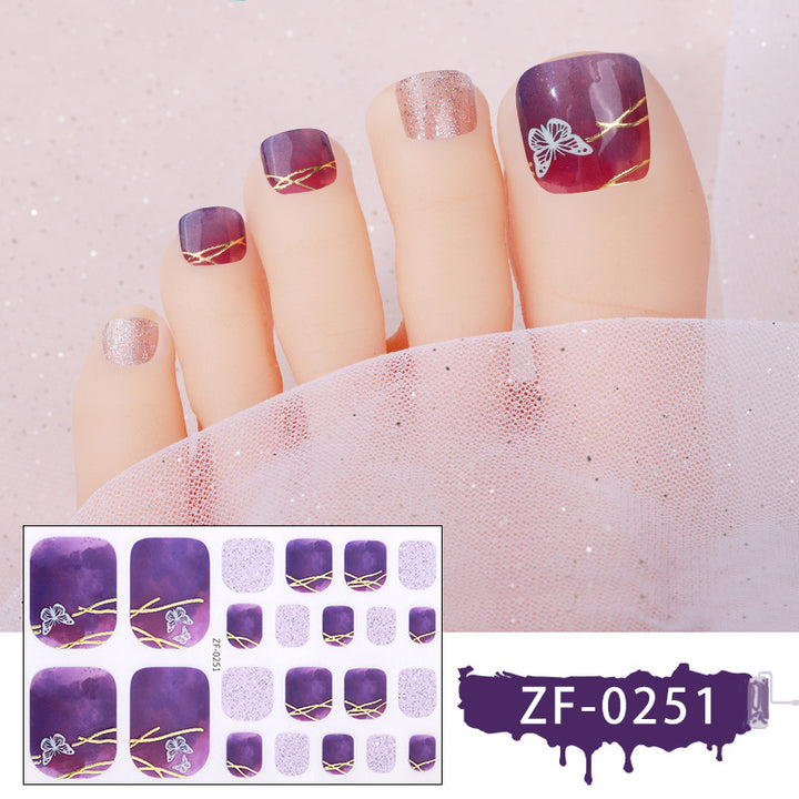 Artistic Toe Nail Wraps