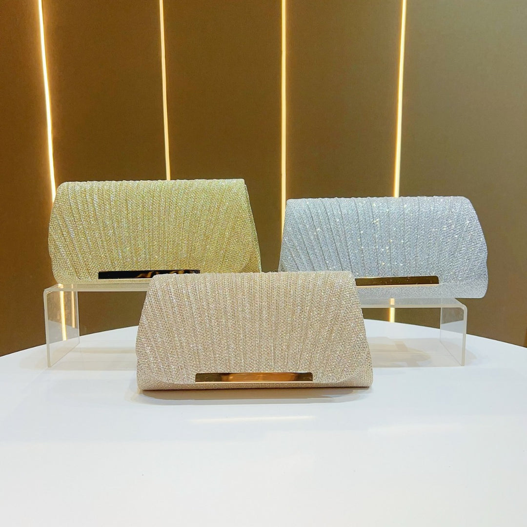 Elegant Textured Evening Clutch