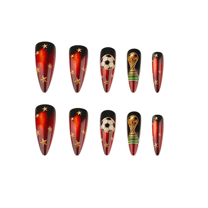 Creative Football Art Nails Kalsten