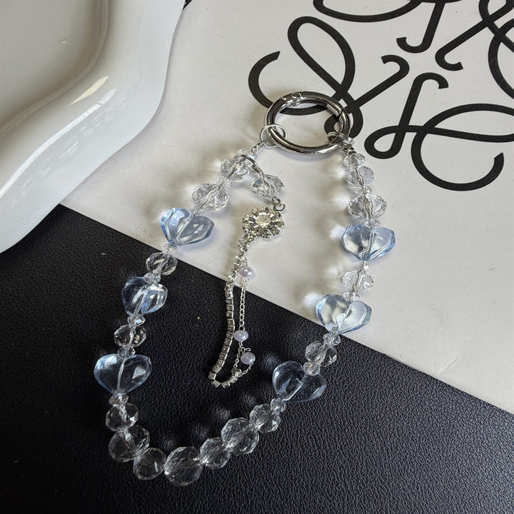 Heart-Shaped Beaded Keychain Kalsten